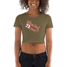 Load image into Gallery viewer, Whachalookinat? Women’s Crop Tee