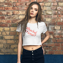 Load image into Gallery viewer, Whachalookinat? Women’s Crop Tee
