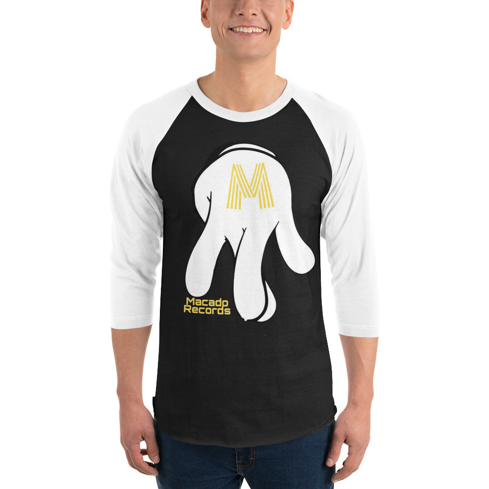 Macado Records Logo 3/4 sleeve raglan shirt