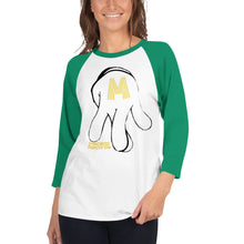 Load image into Gallery viewer, Macado Records Logo 3/4 sleeve raglan shirt
