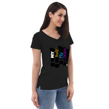 Load image into Gallery viewer, My Body Women’s recycled v-neck t-shirt
